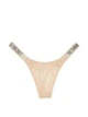 Трусики стрінги Victoria's Secret Very Sexy Shine Strap Thong Panty М Бежевий (26027893) - изображение 3