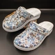 Жіночі шкіряні сабо Adaco 812sr blue flowers 41р - изображение 8