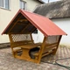 Беседка садовая 2 × 2.5 м со столом и лавками, деревянная стандарт 2 плюс - изображение 3