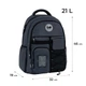 Рюкзак GoPack Education Teens 184 темно-сірий (GO26-184L-4) - зображення 3