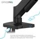 Настольное крепление для монитора OfficePro MA431B с пружиной 17-32" 2-9 кг Black - изображение 5