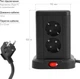 Универсальный сетевой удлинитель RZTK Tower Wireless + 3 USB-A + 1 USB-C Black (TWB7) 1.8 м - изображение 10