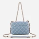 Сумка крос-боді через плече жіноча зі штучної шкіри маленька Guess HWBQ9673740-GBU Синя (800070352292) - зображення 2