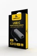 Мережевий адаптер USB Cablexpert A-CMU3-LAN-01, с USB-С на Gigabit Ethernet, 3 Ports USB 3.1 Gen1 (5 Gbps), 1000 Mbps, метал, сірий - изображение 2