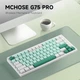 Бездротова ігрова механічна клавітура MCHOSE G75 Pro White-green 75%, Hot-Swap, RGB, 2.4GHz/Bluetooth/USB, ENG + UA - изображение 6