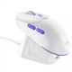 Бездротова ігрова миша Proove Gaming Rate Pro White-purple з зарядною станцією, PAW3395, 26000DPI, 500mAh, 2.4GHz/Bluetooth/USB - изображение 2