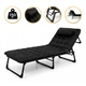 Розкладачка з оксамитовим матрацом і подушкою LEOBRO Black (LB-FB-A3-BLK) - зображення 1