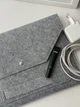 Чохол для ноутбука GUDZYK 13"- 13,6" Світло-сірий / для Macbook, HP, Lenovo та ін. - изображение 5