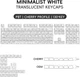 Кейкапи для механічної клавіатури White countur, Cherry Profile - изображение 2