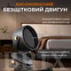 Вентилятор акумуляторний безлопатевий настільний з автоповоротом та затискачем Чорний 3600 mAh 6 швидкостей - зображення 5