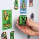 Набір магнітів на холодильник minecraft магніти майнкрафт 3 дизайни Yes Minecraft Creeper Кріпер 3 шт (в асортименті) - зображення 3