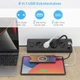 Кутовий подовжувач 8 в 1 SUDEERY з USB та Type-C, кабель 2 м, навантаження до 3680 Вт, термостійкого пластику PC + ABS, захист від перегріву та перевантажень - зображення 3