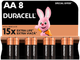 Щелочные батарейки Duracell AA, 8 шт (6409643) - изображение 1