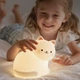 Настільний LED нічник 2W Valeso зі світлом RGB 3000K акумуляторний 1200 мАч білого кольору IP20 A068 "Біле кошеня" - зображення 5