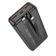 Зовнішній акумулятор Powerbank BOROFONE BJ57A із швидкою зарядкою 22.5 Вт 20000 мАг із кабелями Type-C/Lightning Чорний - зображення 2