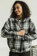 Жіночий бомбер в клітинку з кашеміру Seventeen XXL-3XL Чорний (2000000188430) - изображение 2