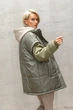 Жіноча куртка-жилет оверсайз Seventeen XXL-3XL Оливковий (2000000182346) - зображення 3