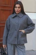 Жіноче демісезонне пальто Seventeen XXL-3XL Сірий (2000000208794) - зображення 2