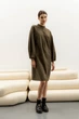 Жіноча замшева сукня Seventeen XXL-3XL Хакі (2000000183275) - зображення 4