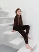 Детский велюровый костюм р.152 коричневый - изображение 2