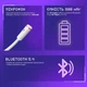 Бездротова ігрова гарнітура Proove Gaming Bliss Pro White RGB-підсвітка, 800mAh, 2.4GHz/Bluetooth 5.4/3.5mm, 278грамів - зображення 6