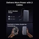 Батарея универсальная Ugreen 25000mAh 165W DualCable (PB552 55995B) - изображение 7