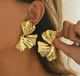 Жіночі сережки Великі сережки jewelry Золотисті - зображення 4