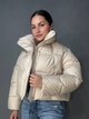 Куртка женская Lady Yep 30083 пуффер короткая глянцевая M бежевая - изображение 1