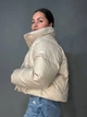 Куртка женская Lady Yep 30083 пуффер короткая глянцевая M бежевая - изображение 2