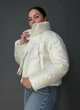 Куртка женская Lady Yep 30083 пуффер короткая глянцевая L молочная - изображение 2