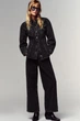 Приталена джинсова куртка z1975 Zara 6147/171 M Чорна (06147171800М) - изображение 2