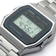 Наручные часы Casio A158WA-1, цифровые, стальной браслет, водозащита 30 м - изображение 2