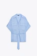 Сорочка-сафарі з льоном Zara 8199/753 XS Блакитна (08199753406XS) - изображение 6