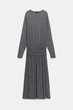 М’яка сукня з широким паском Zara 5039/859 S Сіра (05039859803S) - изображение 6