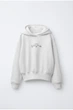 Худі з надписом Zara 0935/706 134см Молочна (00935706712131) - изображение 1