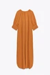 Сукня-туніка з льону zw collection Zara 8192/175 XS Помаранчевий (08192175745XS) - изображение 6