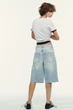 Джинсові шорти-бермуди trf з дірками Zara 1300/201 XS/34 Блакитні (0130020140032) - изображение 5