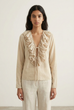 Блуза zw collection з воланами Zara 8225/278 S Бежева (08225278711S) - изображение 4