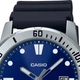 Casio MTP-VD01-2E мужские кварцевые часы стальной корпус синий циферблат - изображение 3
