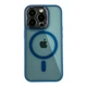 Чохол Creative TPU PC Metal Calais з MagSafe для Apple iPhone 14 Pro Max Dark Blue - зображення 1