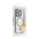 Чохол Creative TPU PC Metal Calais із MagSafe для Apple iPhone 15 Pro Light Blue - зображення 4
