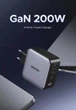 Зарядний пристрій UGREEN Nexode 200W GaN 4 порти 3xUSB-C и USB-A PD - зображення 3