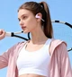 Костные беспроводные наушники Langsdom BE24 с памятью 16GB, MP3 плеером, Bluetooth и шумоподавлением для бега и спорта Фиолетовый - изображение 3