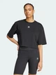 Футболка хлопковая короткая женская Adidas Originals Ess Crop Tee IW5706 M Black (4067894124492) - изображение 1