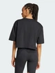 Футболка хлопковая короткая женская Adidas Originals Ess Crop Tee IW5706 M Black (4067894124492) - изображение 2