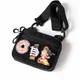Сумка через плечо Hunter Mini Black, барсетка из Оксфорда 1000Д, черная, с Velcro-панелью для патчей (20х15х5 см) - изображение 10