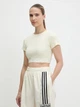 Футболка хлопковая короткая женская Adidas Originals Rib Ss Top JD0040 L Crewht (4067906132262) - изображение 6