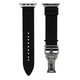 Стильный ремешок Hermes для Apple Watch размеры 41мм/Watch 40 мм/Watch 38 мм Black - изображение 1