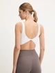 Спортивный топ для фитнеса женский Adidas Optime Bra Tank JZ6028 M White (4068809555332) - изображение 8