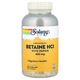 Бетаина гидрохлорид с пепсином SOLARAY "Betaine HCL with Pepsin" высокоусвояемый, 650 мг (250 капсул) - изображение 1